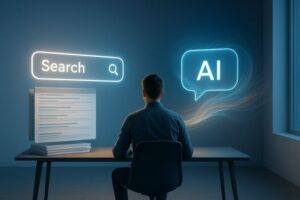 AI prompt engineer searching computer(Terms and Conditions)